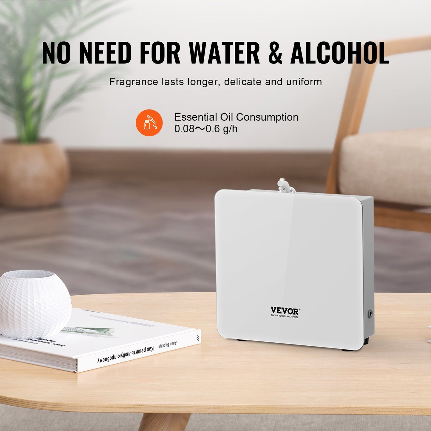 Scent Air Machine for Home 480ML kallluftspridare 2500sq.ft vattenlös