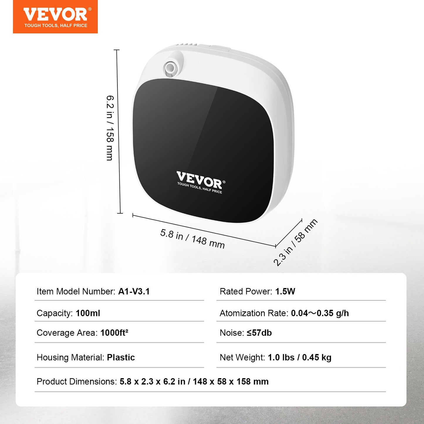 Scent Air Machine for Home 100ML kallluftspridare 1000sq.ft vattenlös