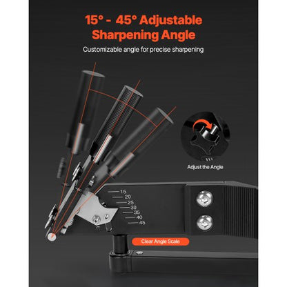 Lawnmower Blade Sharpener 15°-45° Adjustable Lawnmower Blade Sharpener