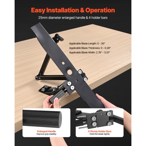 Lawnmower Blade Sharpener 15°-45° Adjustable Lawnmower Blade Sharpener