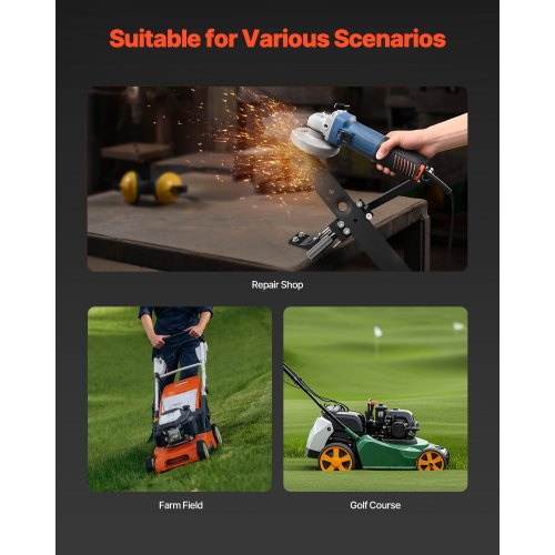 Lawnmower Blade Sharpener 15°-45° Adjustable Lawnmower Blade Sharpener