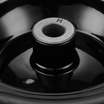 Lawnmower Tire with Rim, 11x4-7" Tubeless Tractor Tire, 2-Pack Tire and Wheel Assembly, Flat-Free PU Tire, 3.4" Centered Hub, 3/4" Bushing Size, 20pcs Adapters for Riding Mowers Lawn Tractors
