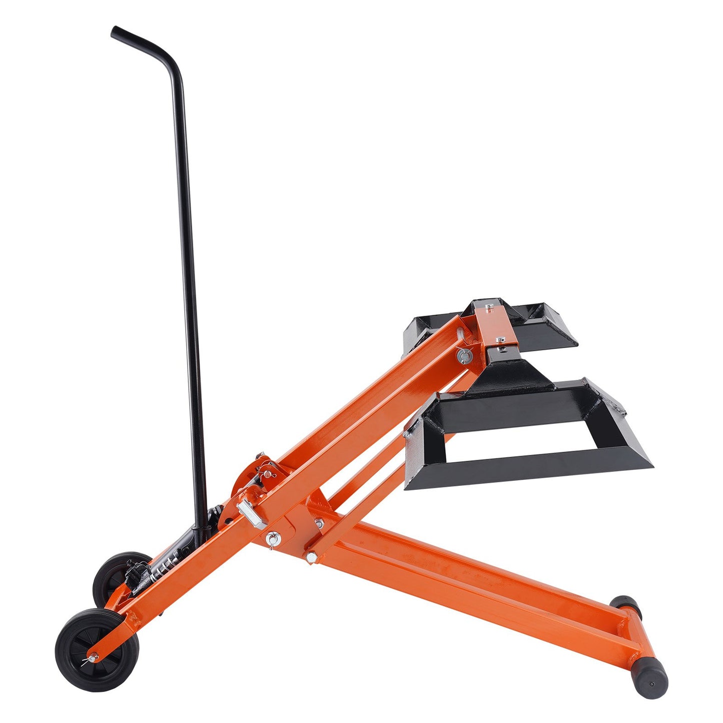 500 pound lawn mower lift with hydraulic jack for riding lawn mower