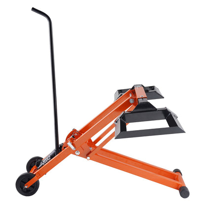 500 pound lawn mower lift with hydraulic jack for riding lawn mower