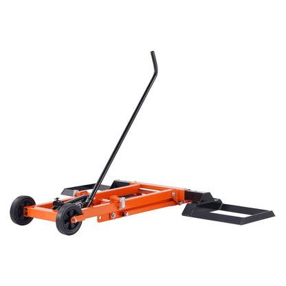 500 pound lawn mower lift with hydraulic jack for riding lawn mower