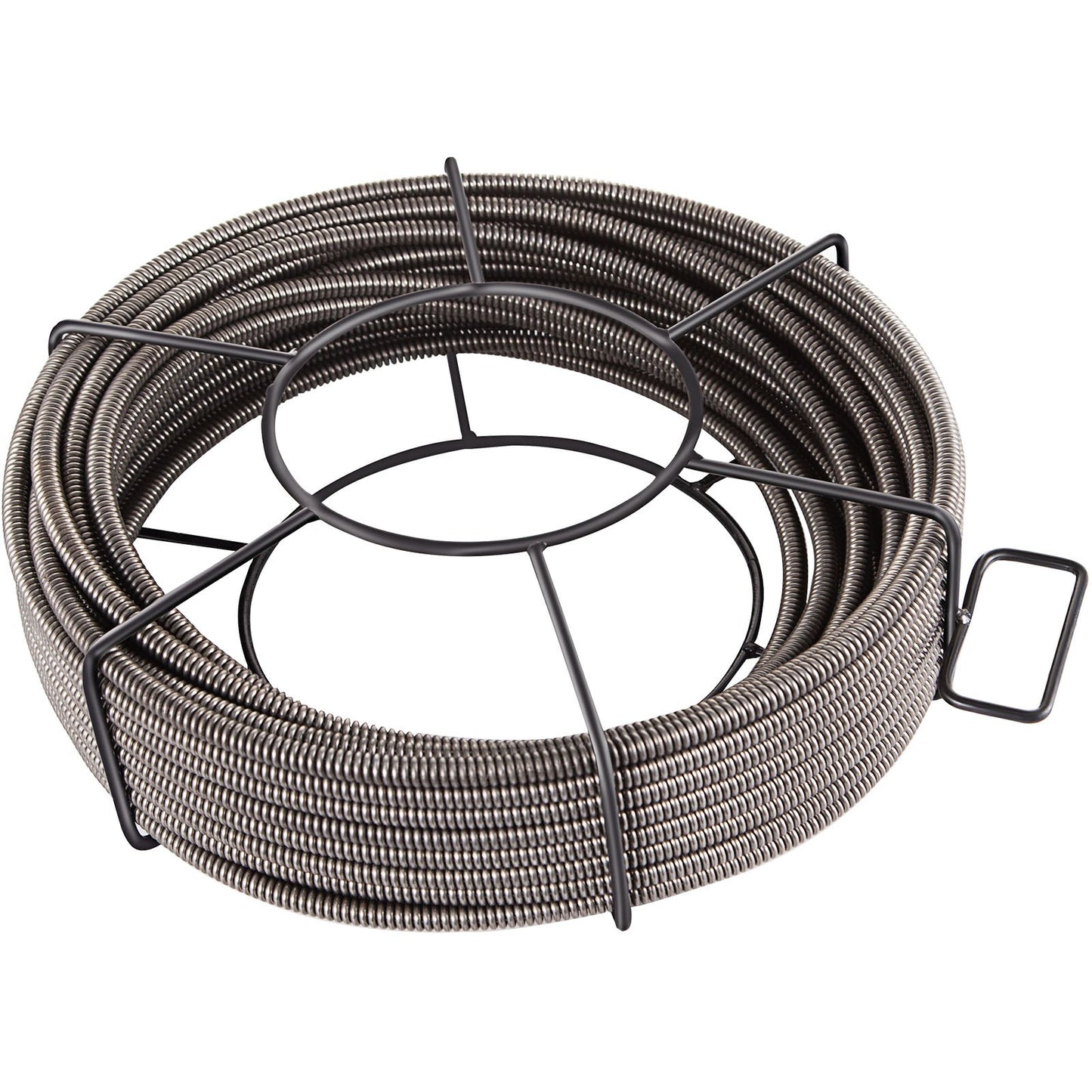 Drain Cleaning Cable 100ft x 3/8 Inch Solid Core Cable Drain Cable Drain Auger Cable Cleaner Snake Clogged Pipe Drain Cleaning Cable Drain Drain Auger Snake Pipe