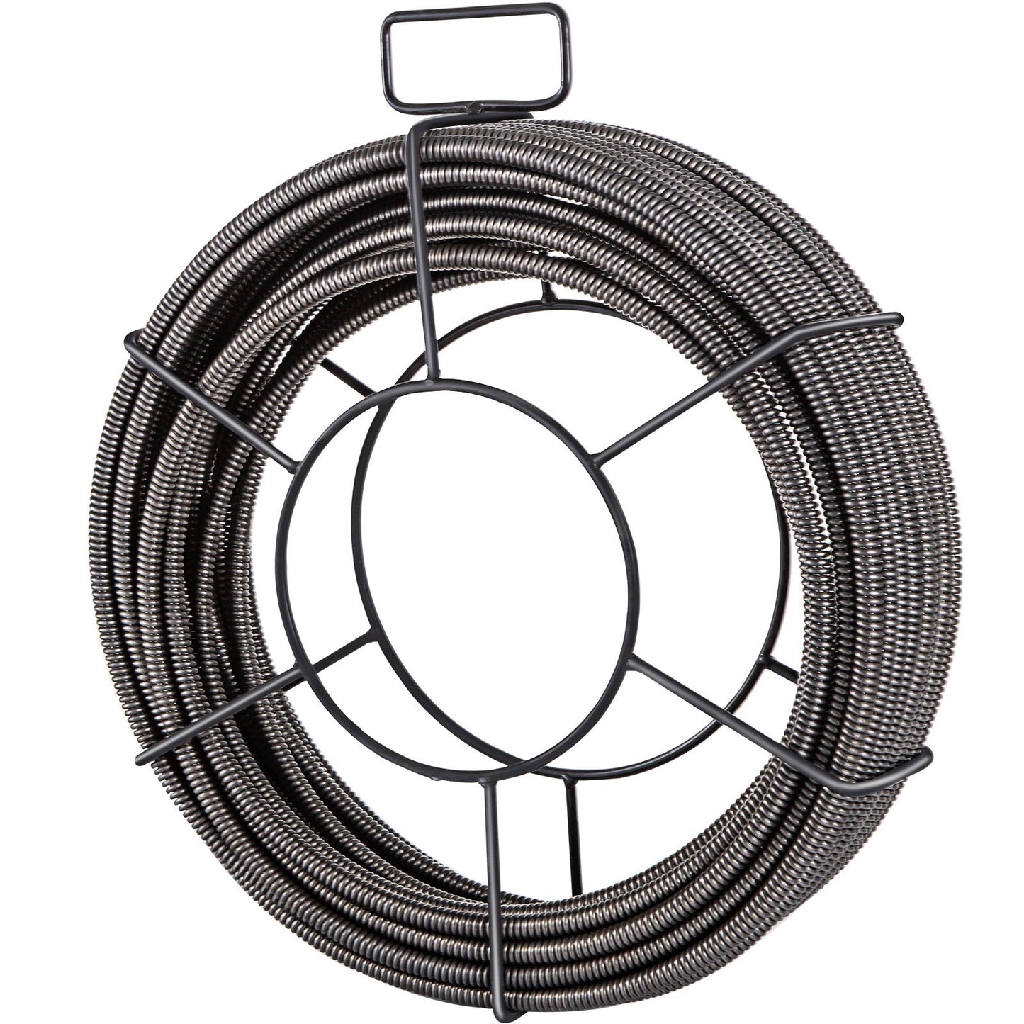 Drain Cleaning Cable 100ft x 3/8 Inch Solid Core Cable Drain Cable Drain Auger Cable Cleaner Snake Clogged Pipe Drain Cleaning Cable Drain Drain Auger Snake Pipe