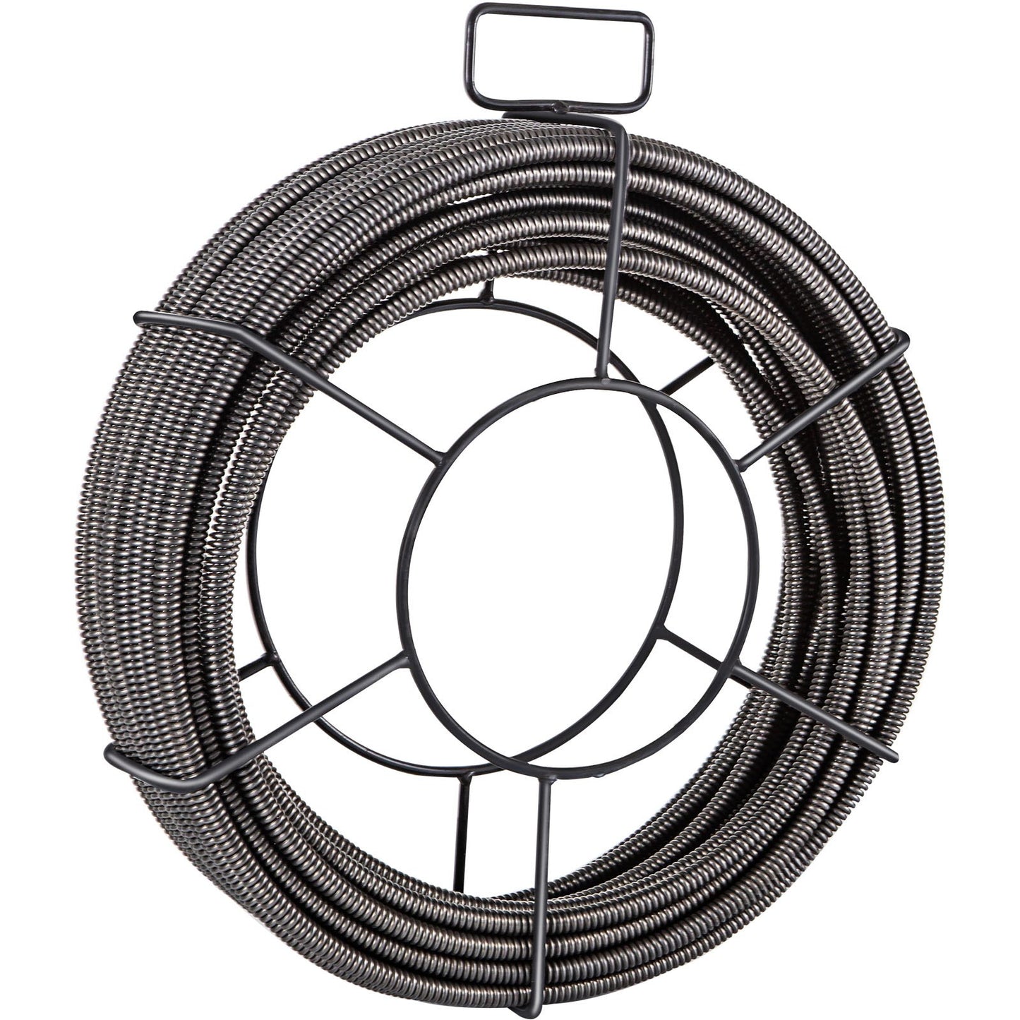 Drain Cleaning Cable 100ft x 3/8 Inch Solid Core Cable Drain Cable Drain Auger Cable Cleaner Snake Clogged Pipe Drain Cleaning Cable Drain Drain Auger Snake Pipe