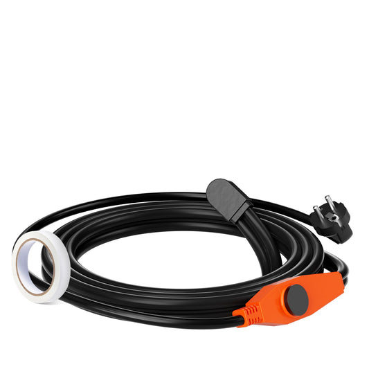 Pipe heating cable 4m 23W/m heating tape for pipes with built-in thermostat