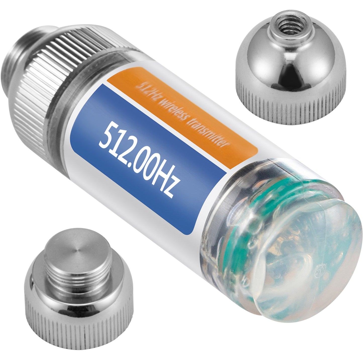 512HZ sond 8/5\" och 1/4-20\" kopplingar Styv avloppslokaliserare för lokalisering och detektering av små avlopps- och rörledningar, silver