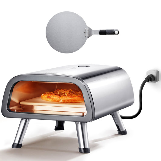 Elektrisk pizzaugn Pizzabryggare för 12" pizza inomhus och utomhus
