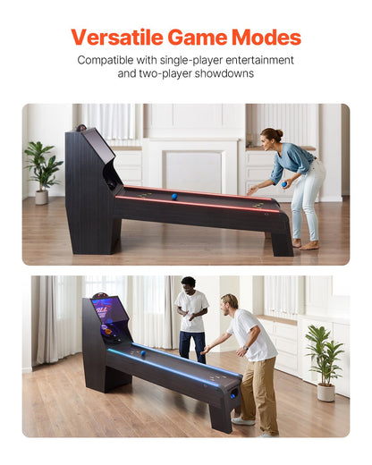 9 ft Roll &amp; Score Arcade Game Table Electronic Scorer Game Room 4 Balls