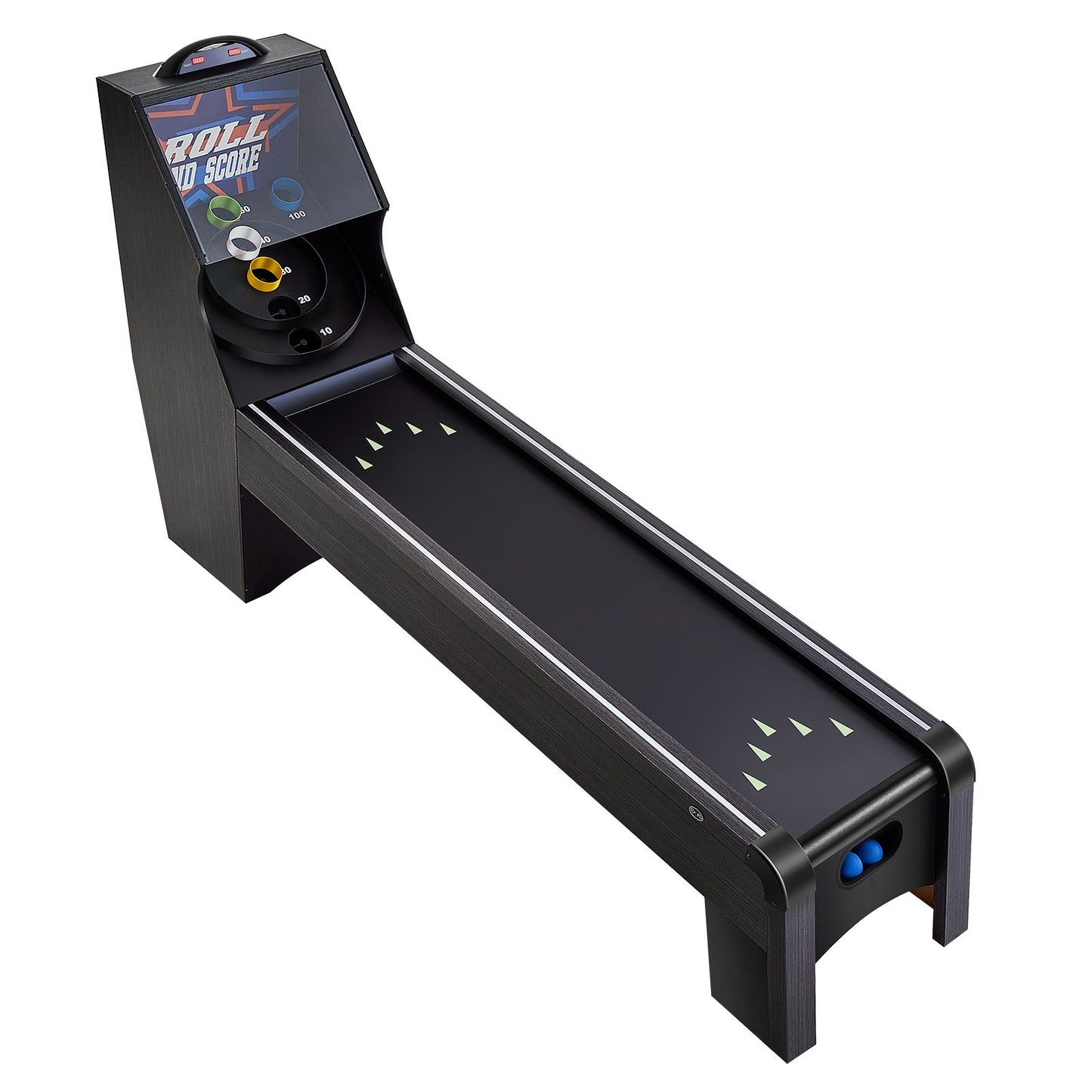 9 ft Roll &amp; Score Arcade Game Table Electronic Scorer Game Room 4 Balls