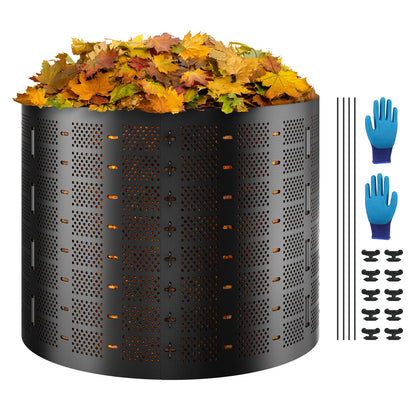 Compost Bin 832.8 L, Expandable Outdoor Composter, Easy to Set Up &amp; Large Capacity Composting Bin, Rapid Creation of Fertile Soil