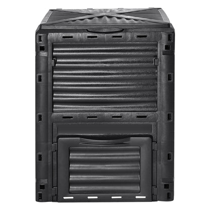 Garden Compost Bin 80 Gal, BPA-fri komposter, stor kapacitet utomhuskomposteringsbehållare med topplock och bottendörr, enkel montering, lätt, snabbt skapande av bördig jord