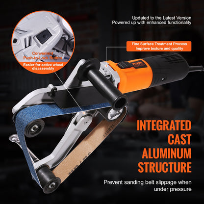 Rörslipmaskin 1300W 6 variabla hastigheter med 100 st slipband