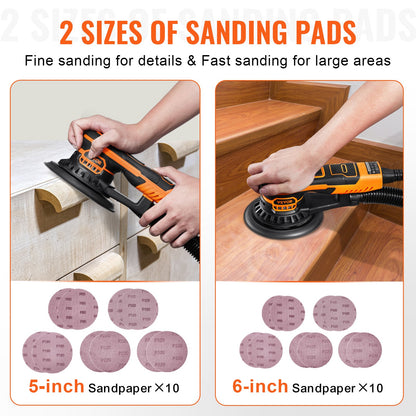 Random Orbital Sander 5 &amp; 6-inch Brushless Orbital Sander 10000 PRM
