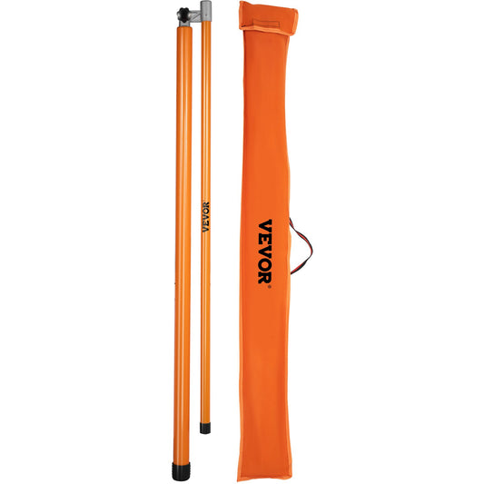Lasthöjdsmätsticka, 20\' Robust höjdsticka för lastbil i glasfiber med justerbar stolpe, icke-ledande höjdmätstav för lastbil med bärväska, höjdsticka för lastbilar, bildumprar
