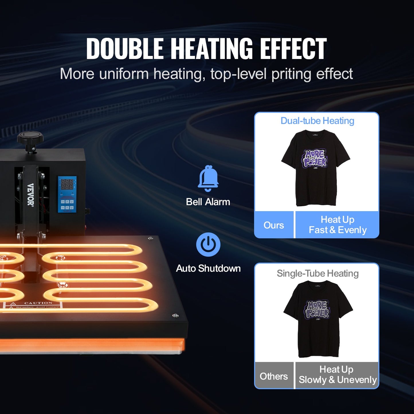 Heat Press Machine 16 x 24 i Sublimation Printer Transfer för DIY T-shirt