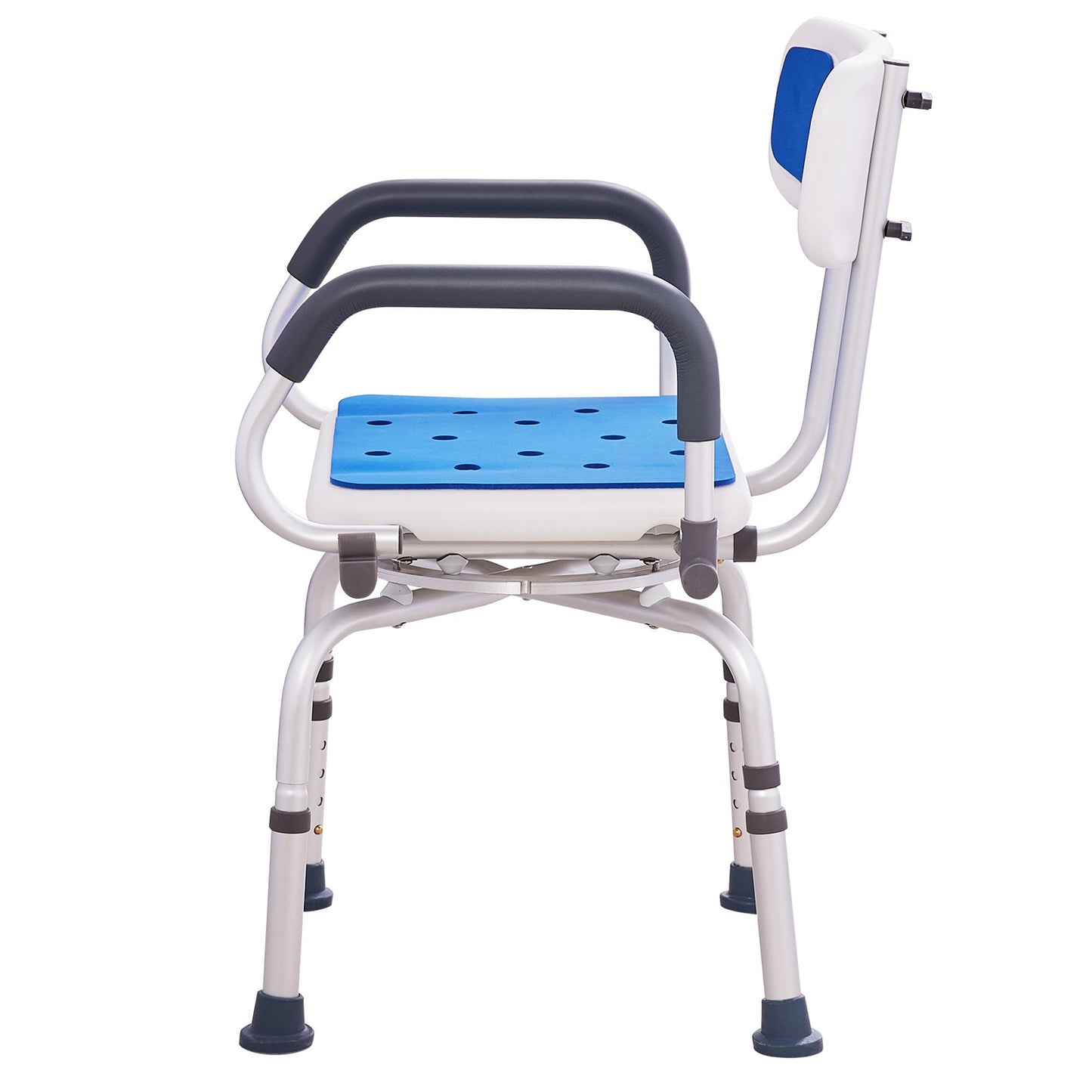Shower chair 360° swivel bathtub shower seat with swivel arms 400LBS