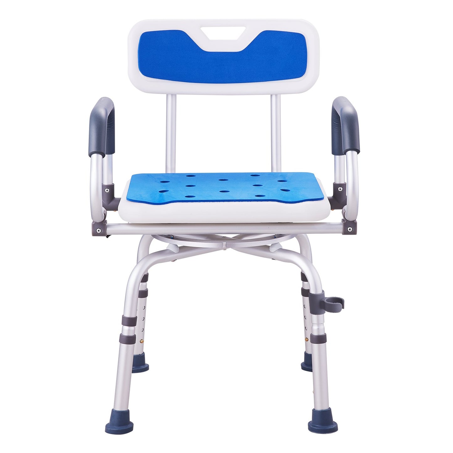 Shower chair 360° swivel bathtub shower seat with swivel arms 400LBS