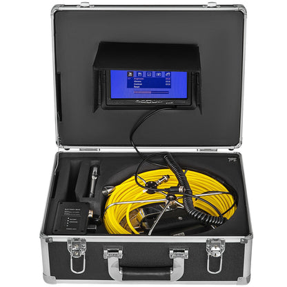20 m Kanalinspektionskamera, 7-Zoll-LCD-DVR, wasserdichtes Rohrleitungs-Kanalinspektionssystem, Kamera-Kit, Endoskop (20 m, 7 Zoll)