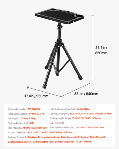 Stationary Cycling Desk Bike Trainer Fitness Desk with triangle support