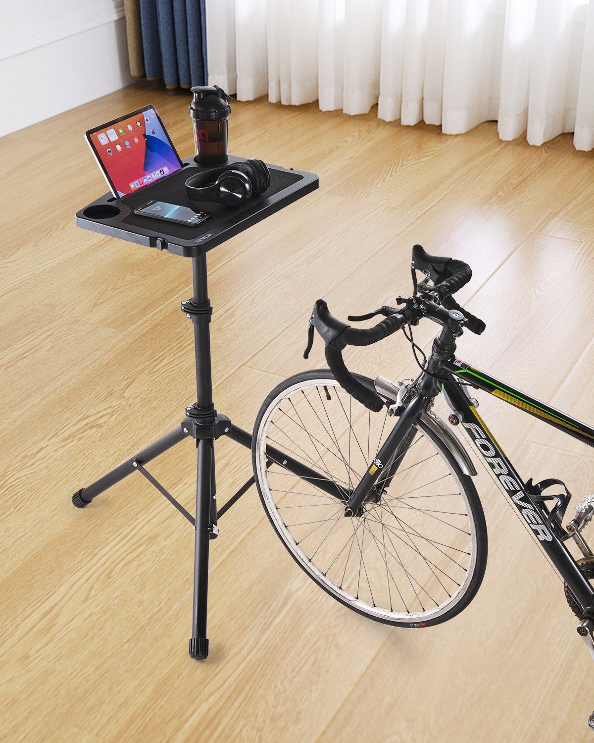 Stationary Cycling Desk Bike Trainer Fitness Desk with triangle support
