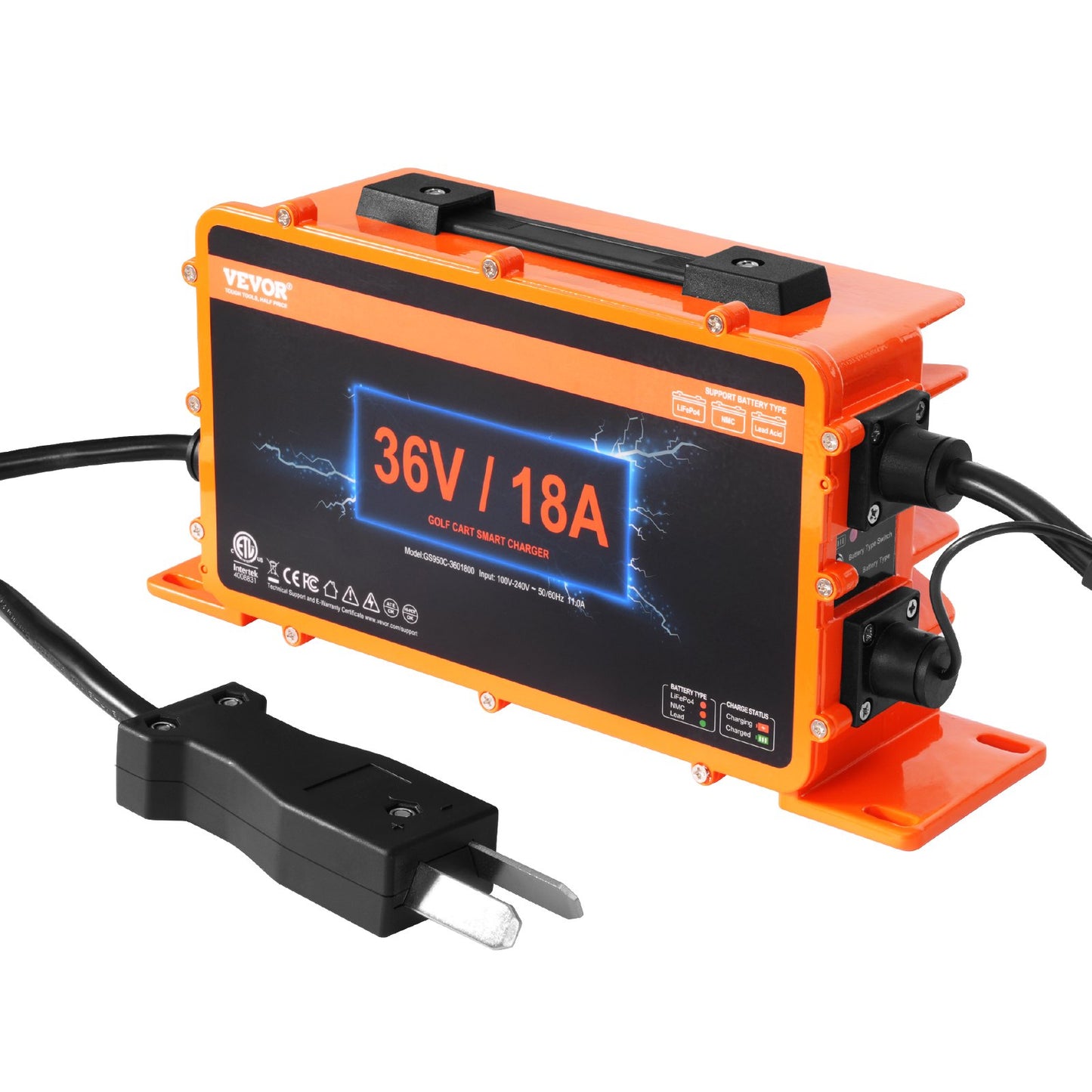 36 Volt 18 AMP Golf Cart Batteriladdare för Club Car EZGO Yamaha Crowfoot