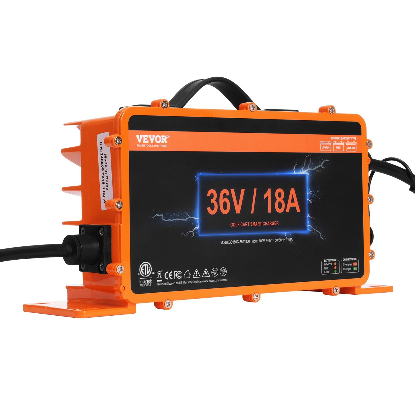 36 Volt 18 AMP Golf Cart Batteriladdare för Club Car EZGO Yamaha Crowfoot