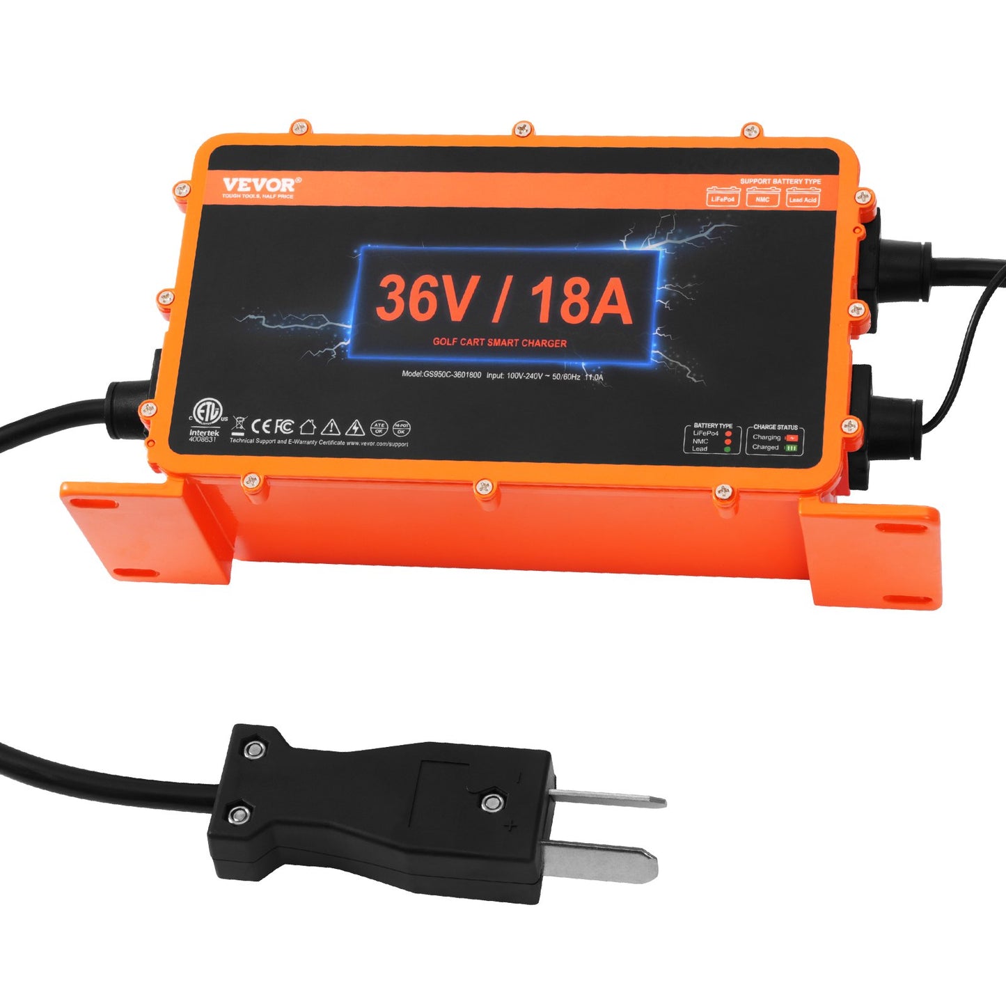 36 Volt 18 AMP Golf Cart Batteriladdare för Club Car EZGO Yamaha Crowfoot