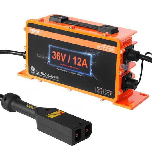 36 Volt 12 AMP Golfvagn Smart batteriladdare för EZGO D-Style IP67 ETL