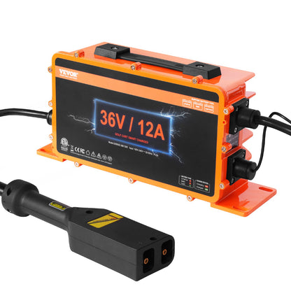 36 Volt 12 AMP Golfvagn Smart batteriladdare för EZGO D-Style IP67 ETL