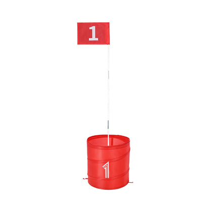 Backyard Golf Game 3-håls Portable Bucket Golf Game för barn och vuxna
