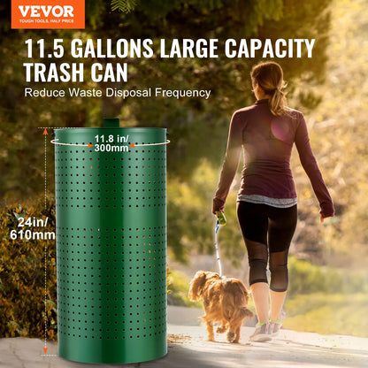 Dog Poop Bin 11.5 Gallon Weatherproof Dog Waste Container with Lid
