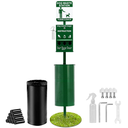 Dog waste station with 600 dog poop bags Commercial Park Pet Poop Station