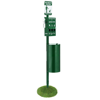 Dog waste station with 600 dog poop bags Commercial Park Pet Poop Station