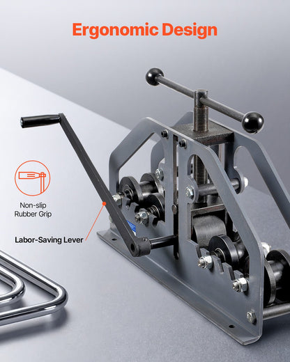 Tube Roller Bender Max 1-1/2" Manuell Tube Pipe Roller Bender med 6 dys