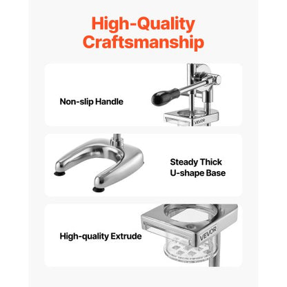 Manuelle lange Pommespresse aus Edelstahl, Kartoffelpüreepresse