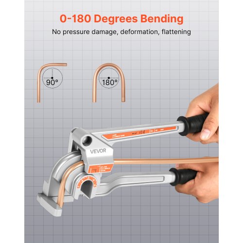 3-in-1 manual pipe bender for pipes with outer diameters of 6.35 mm and 9.5 mm 12.7 mm
