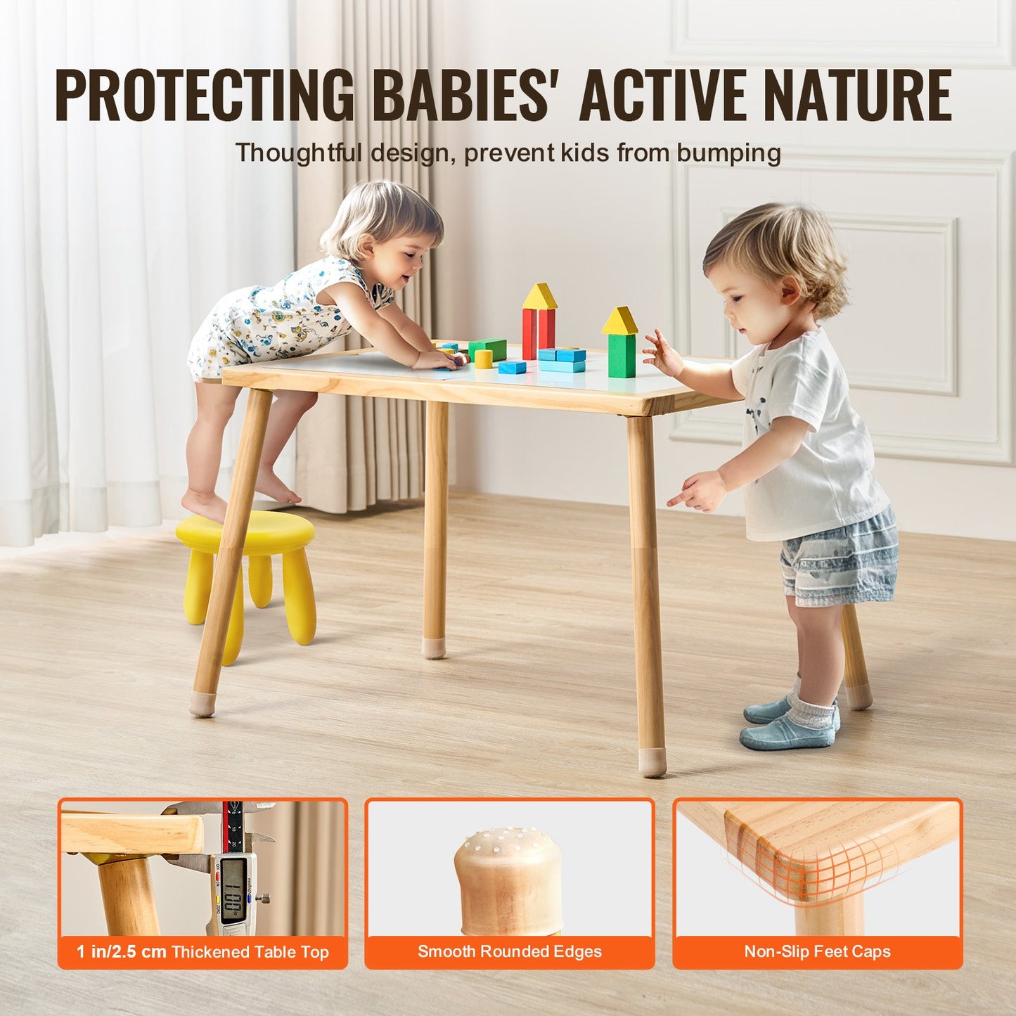 Sensory table for toddlers Activity table for children with double-sided tabletop