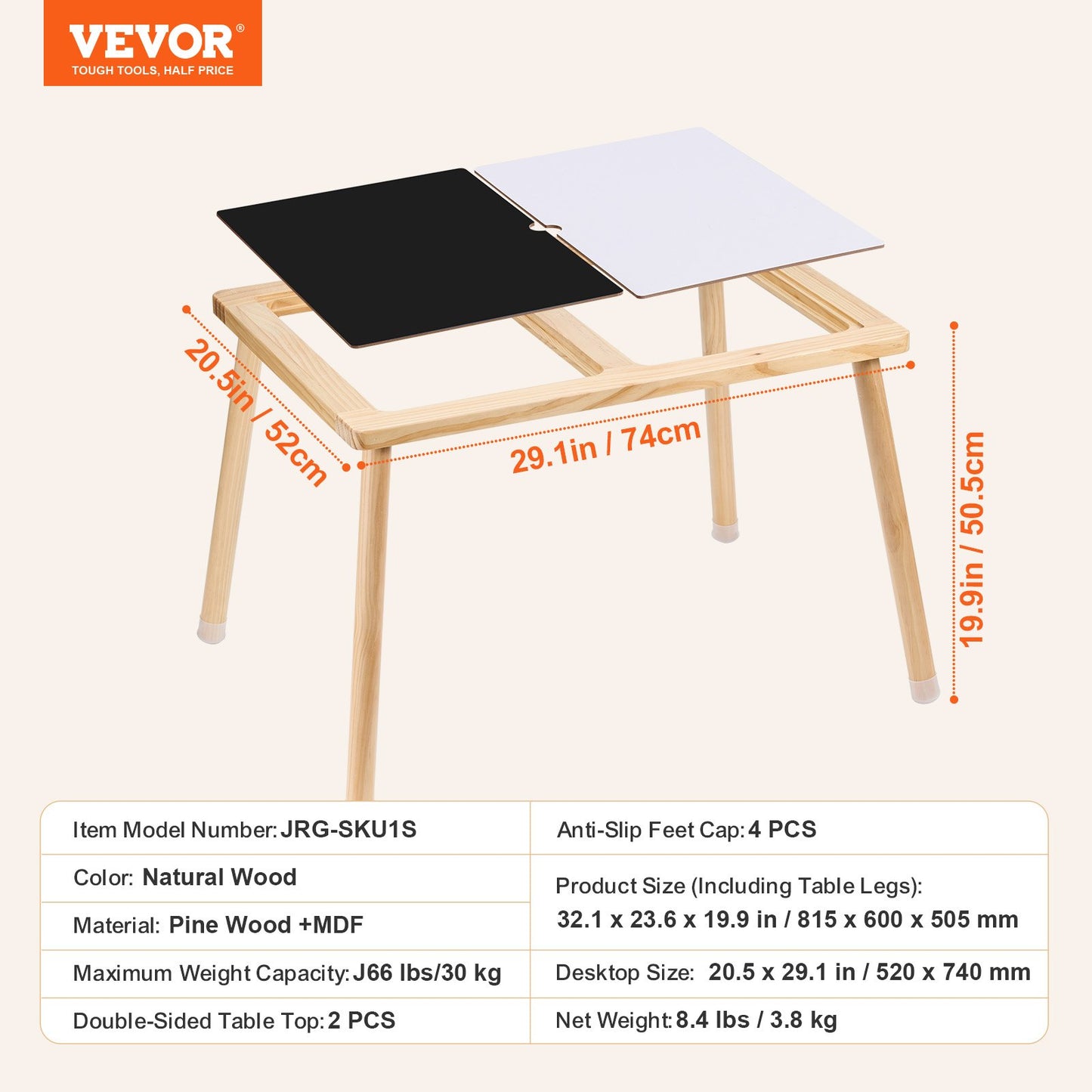 Sensory table for toddlers Activity table for children with double-sided tabletop