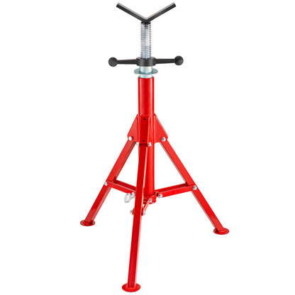 V Head Pipe Stand Justerbar höjd 28-52 tum 4500lbs/2 Tons Pipe Jack Stands Vikbart bärbart högt fällbart rörställ med V Head Vik A Trailer Jacks