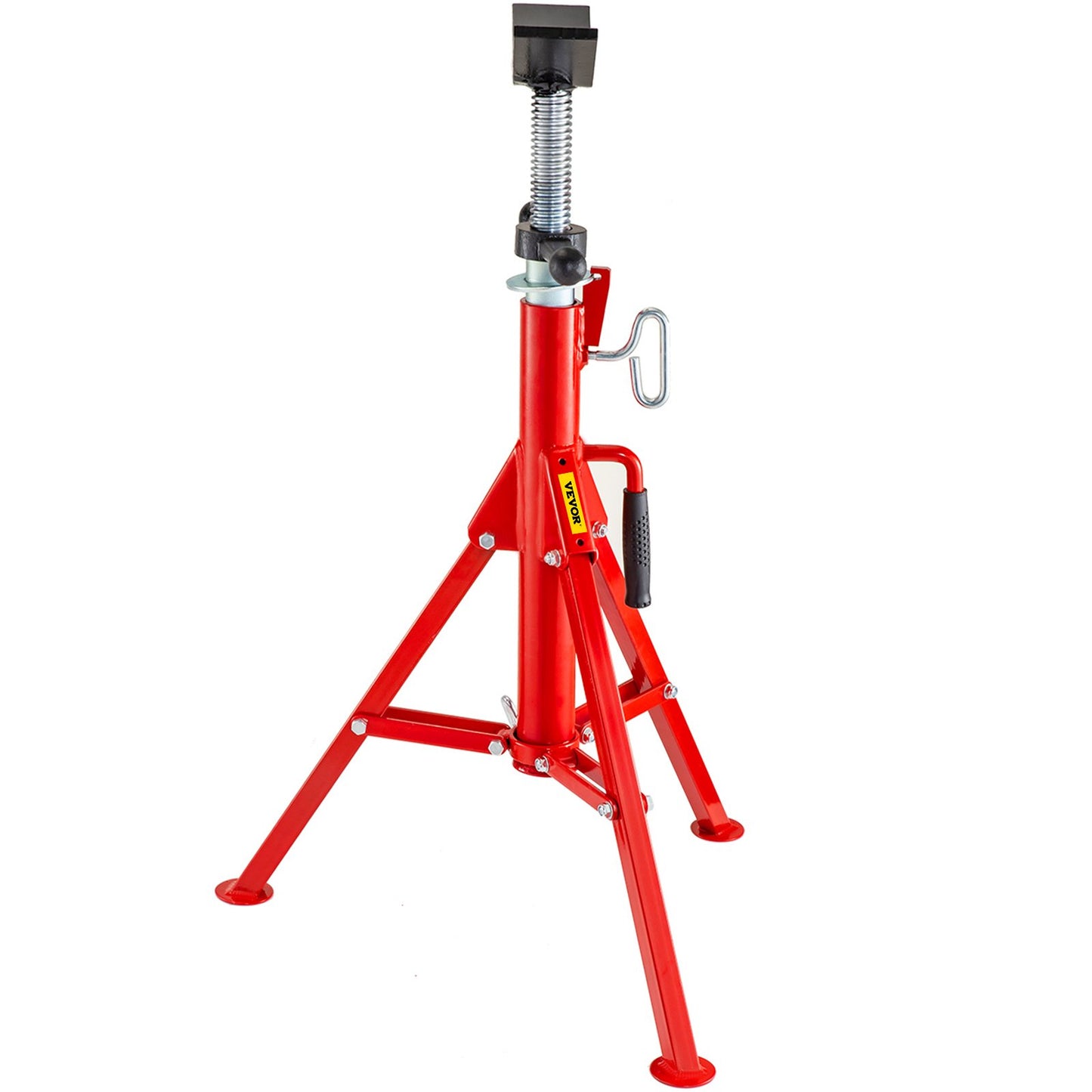 V Head Pipe Stand Justerbar höjd 28-52 tum 4500lbs/2 Tons Pipe Jack Stands Vikbart bärbart högt fällbart rörställ med V Head Vik A Trailer Jacks