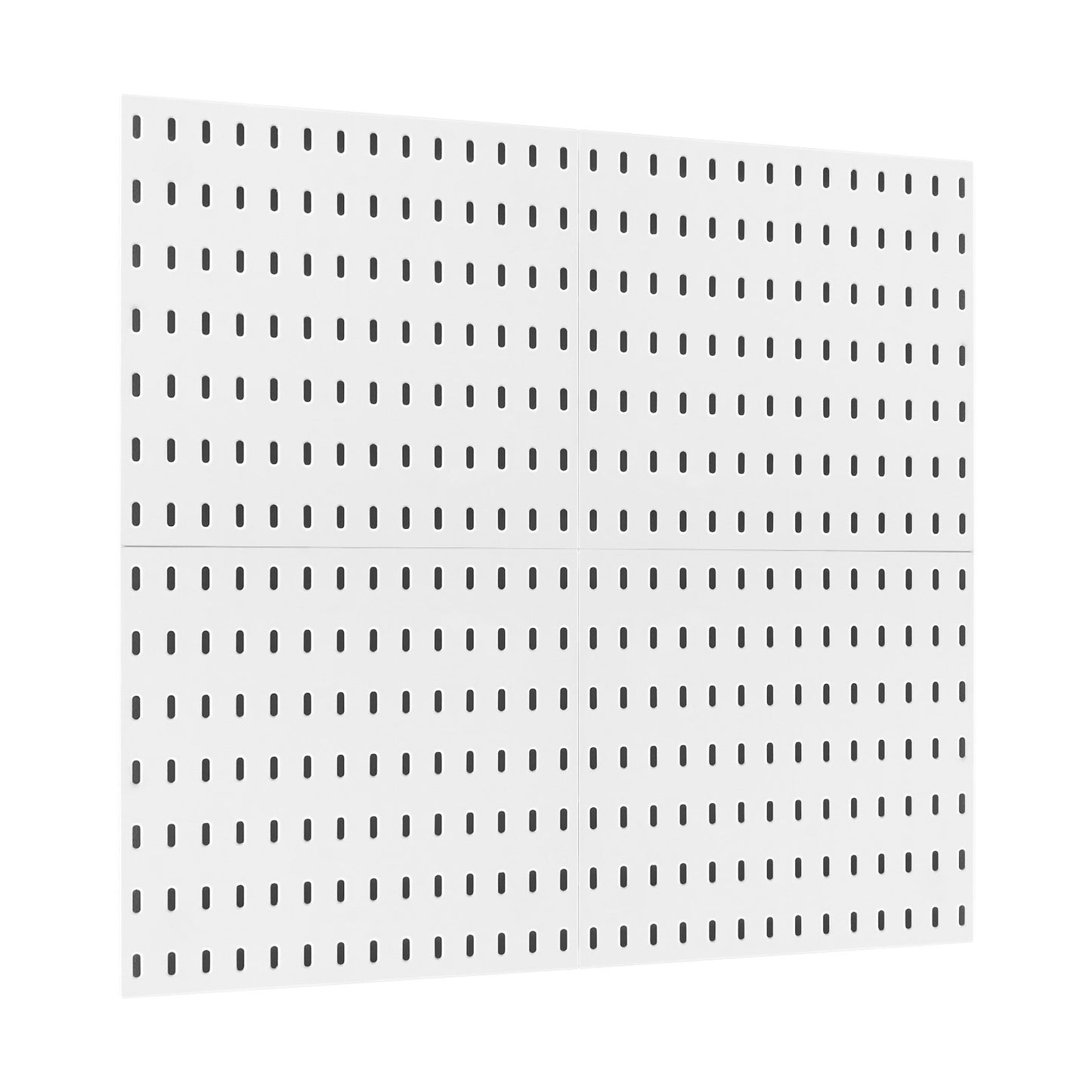 Pegboard Combination Kit 11 x 11" Plastic Pegboard 4 Panels for Home White