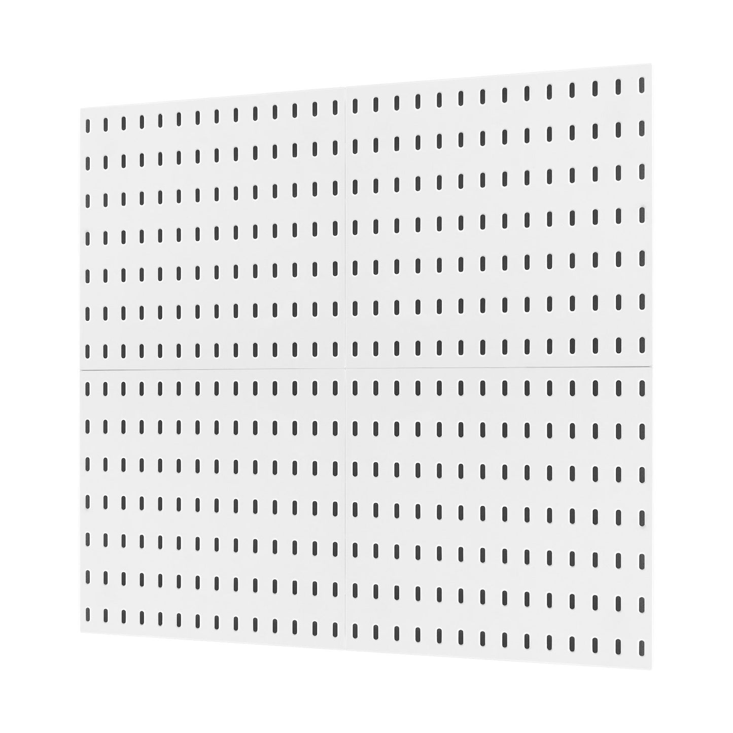 Pegboard Combination Kit 11 x 11" Plastic Pegboard 4 Panels for Home White