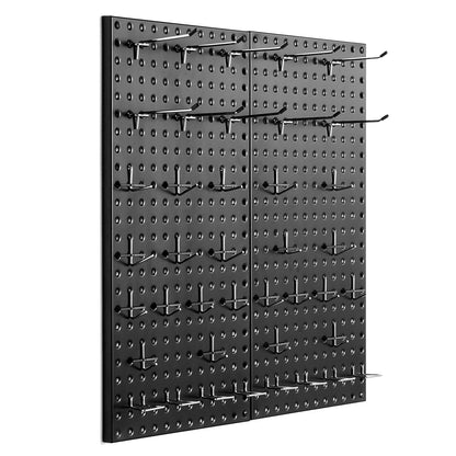 Metal Pegboard Panels 2 Panels 24" x 12" Wall Organizer for Garage Tool