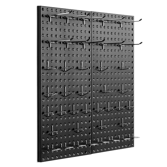 Metal Pegboard Panels 2 Panels 24" x 12" Wall Organizer for Garage Tool
