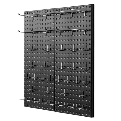 Metal Pegboard Panels 2 Panels 24" x 12" Wall Organizer for Garage Tool