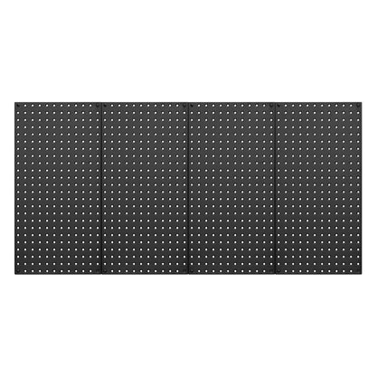 Metal Pegboard Panels 4 Panels 24" x 12" Wall Organizer for Garage Tool